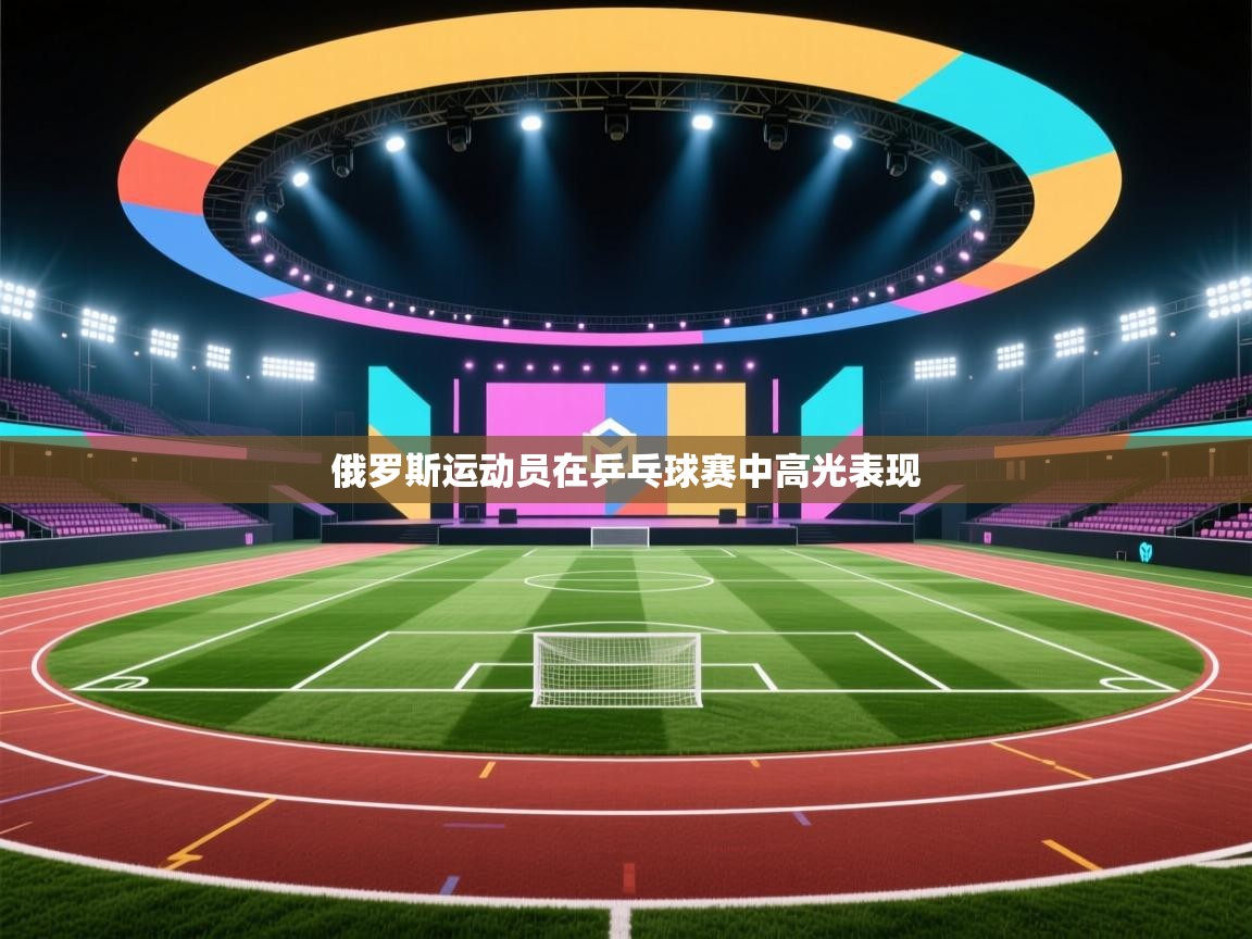 俄罗斯运动员在乒乓球赛中高光表现